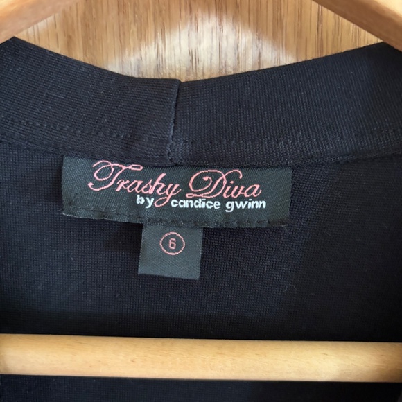 Trashy Diva Jenny Pinup Dress Black, Size 6 Medium. LBD - Picture 5 of 9